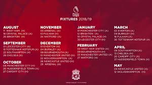 Liverpool scores, results and fixtures on bbc sport, including live football scores, goals and goal scorers. Liverpool Fc On Twitter Here It Is Our 2018 19 Full Premierleague Fixture List Lfcfixtures