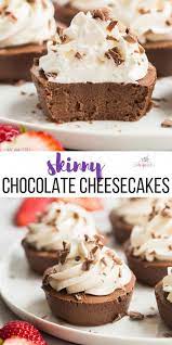 Light Chocolate Cheesecakes Healthy Chocolate Desserts Low Calorie Desserts Skinny Dessert