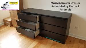 Ikea Malm 6 Drawer Dresser Assembly By Flatpack Assembly 240 603 2781 Ikea Malm 6 Drawer Dresser Ikea Furniture Assembly Dresser Drawers