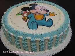 Torta Di Panna Con Cialda Baby Topolino Torte Torte Per Bambini Torte Di Compleanno