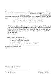 Ma perché il modello del viminale cambia tanto spesso? Modulo Autocertificazione Spostamenti Regione Lombardia Comune Di Clivio