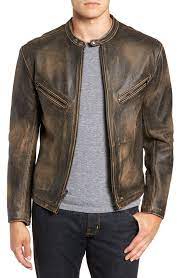 Frye Calfskin Leather Racer Jacket Nordstrom Leather Jacket Men Style Leather Jacket Men Leather Jacket Style