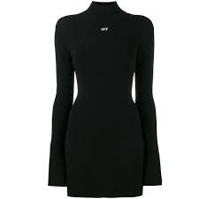 Off White Mock Neck Mini Dress 884 Liked On Polyvore Featuring Dresses Black Champa Long Sleeve Short Dress Long Sleeve Print Dress Mock Neck Mini Dress