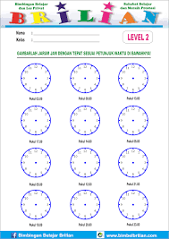 Daftar materi matematika kelas 2 sd. Kumpulan Lembar Latihan Soal Menggambar Jarum Jam Yang Dapat Dicetak Raja Soal