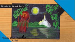 Vesak, also known as wesak, buddha day or buddha burmina, is the most important day. Black A4 Sheet Colour Pencil Drawin Art For Wesak Sanda Youtube