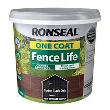 Find Ronseal One Coat Fence Life Tudor Black Oak 5l At Homebase Visit Your Local Store For The Widest Range Of Pa In 2020 Wood Treatment Fence Treatment Fence Paint