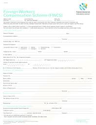 Find relevant results for workers compensation. Fillable Online Foreign Workers Compensation Schemefwcs Fax Email Print Pdffiller