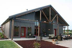 Red kite barn, a luxury romantic getaway, hot tub. Mueller Buildings Custom Metal Steel Frame Homes