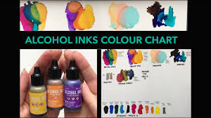 Alcohol Inks Colour Chart 28 Colours Ranger And Pinata