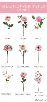 Silk Flower Types In Pink Found At Afloral Com Types Of Flowers Flowers Flower Arrangements