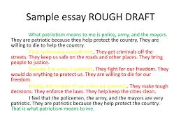 Writing rough drafts helps you quickly get your story down on pages. Ppt Sample Essay Rough Draft Powerpoint Presentation Free Download Id 2572262