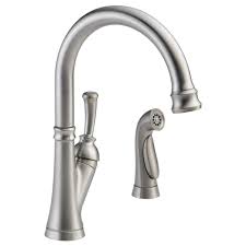 kitchen faucet with spray 11949 ss dst
