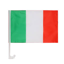 Die italienische nationalflagge ist der aktuellen weise seit dem 28.06.2006 in nutzung. 2er Set Auto Flagge Italien Fussball Em Kaufland De