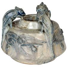 Check spelling or type a new query. Charles Greber French Art Nouveau Chameleons Vase C 1905 1stdibs Com Art Nouveau French Art Art