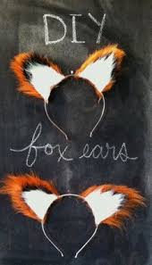 Diy No Sew Fox Ears Fox Costume Animal Halloween Costumes Animal Costumes