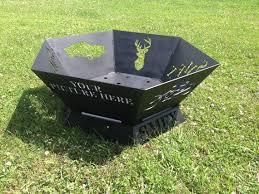 Custom Steel Fire Pit By Schrockmetalfx On Etsy 450 00 Steel Fire Pit Custom Fire Pit Fire Pit Designs