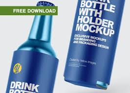 Download Drink Bottle Mockup Projects Photos Videos Logos Illustrations And Branding On Behance PSD Mockup Templates