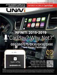 But how does carplay work, which car models offer it and which apps work with it? Aftermarket Apple Carplay Android Auto Pre Order For Infiniti Qx60 2017 To 2020 Certified Product By Infiniti Korea Infiniti Qx60 Forum