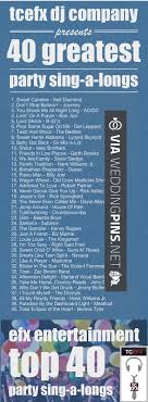 Wedding Reception Songs 2015 Top 40 Party Sing A Long Music Wedding Music Playlist Efx Djs Top 40 Top 4 Wedding Music Playlist Music Playlist Wedding Music