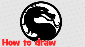 In this video learn how to draw the mortal kombat logo (symbol). How To Draw Mortal Kombat Logo Step By Step Youtube