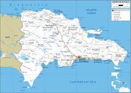 Detailed map of dominican republic and neighboring countries. Dominican Republic Map Road Worldometer