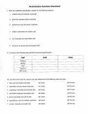 Savesave 03 neutralization reactions worksheet key for later. Neutralization Reactions Ws 2 Pdf Neutralization Reactions Worksheet I Write The Completed Neutralization Reaction For The Following Reactants 1 Course Hero