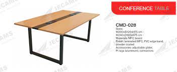 Laminated Mfc Board Conference Table CMD 028 | Jecams Inc.
