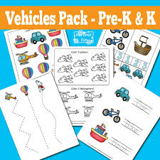 Whether it is reading activities or art and craft activities , there is always something for everybody they help children with developing fine motor skills and critical thinking ability. Vehicles Printable Preschool And Kindergarten Pack Itsybitsyfun Com