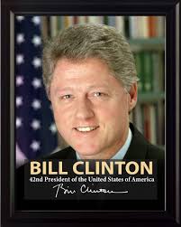 Bill Clinton 42nd President Poster Picture or Framed Wall Art