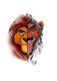 This lion and cub tat is already healed. Mufasa And Scar By Brenopiva On Deviantart