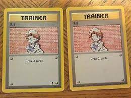 They are in three different types; 1995 Pokemon Card Rare Bill Trainer Ebay