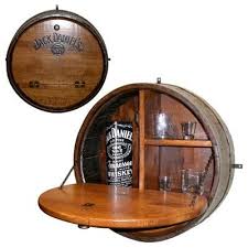Made In Lynchburg Tennessee From Authentic Aged Jack Daniel Whiskey Barrels This Bar Is A Great Addition Wine Barrel Furniture Barrel Decor Barrel Furniture