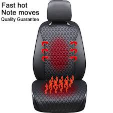 2018 Brands New Electric 12v Heated Car Seat Cushion Easy Install Pu Leather Winter Heating Keep Warm Not Moves Ca Car Seat Cushion Carseat Cover Easy Install