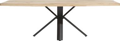 Der massive esstisch in den abmessungen 220x100 ist aus wildeiche gerfertigt. Maddox Tisch 250 X 100 Cm Holz Stern Fuss