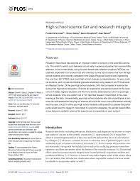 We did not find results for: Pdf High School Science Fair And Research Integrity