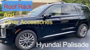 The ultimate getaway vehicle for growing families. Hyundai Palisade Accessories Including Roof Rack And Trunk Cover Youtube Roof Rack Hyundai Palisades