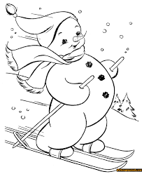 600x750 extreme sport water skiing coloring. Snowman Skiing Coloring Pages Holidays Coloring Pages Coloring Pages For Kids And Adults