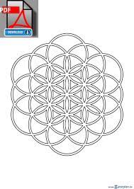 Ebenfalls oft zu finden ist das kreuz. Die Blume Des Lebens Als Muster Zum Download Und Ausdrucken
