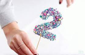 Check spelling or type a new query. Diy Sprinkled Number Cake Toppers Tutorial Sugar Sparrow