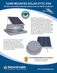 Brochures Installs Natural Light Solar Attic Fans