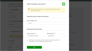 Once you verify the recipient. How To Register And Send Money With Td Global Transfer On Easyweb