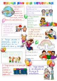 Un niño o niña tolerante ha aprendido a respetar la cultura de otros niños y niñas, a jugar sin tener preferencias de género, a no ver diferencias con los demás. Derechos Y Deberes De Los Ninos Deberes De Los Ninos Derechos De Los Ninos Imagenes De Los Derechos