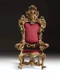 A South Italian Giltwood And Mecca Gilt Varnished Silver Throne Chair Naples Or Sicily Circa 1720 1730 Christie S