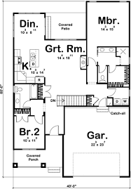 Cottage plans feature small square footage and cozy details. House Plan 963 00141 Craftsman Plan 1 440 Square Feet 2 Bedrooms 2 Bathrooms Craftsman Style House Plans Ranch Style House Plans Cottage House Plans