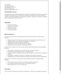 animal shelter volunteer resume