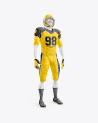 Find & download free graphic resources for soccer jersey. American Football Kit Mockup With Mannequin Half Side View