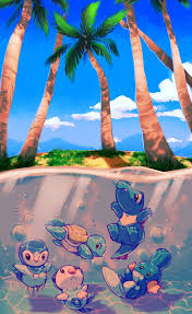 Ombrelle Sur La Mer By Mblock Pokemon Pictures Water Pokemon Pokemon