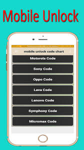 How to unlock sim puk code find your puk unblock duration: Mobile Unlock Code Chart For Android Apk Download