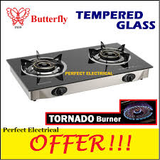 Electric oven toaster singer malaysia. Oem Butterfly Double Burner Glass Top Gas Stove 2 Burner Table Cooker Btg 2l Lazada