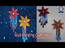 Wall hanging decorations form a special category which is the focus of today's list of inspiring projects. Paper Flower Wall Mate Wall Hanging Craft Paper Easy Craft Home